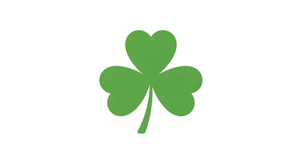 Four leaf shamrock symbol representing luck and nature for branding