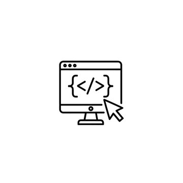 Digital Coding and Programming Concept Illustration for Software Development