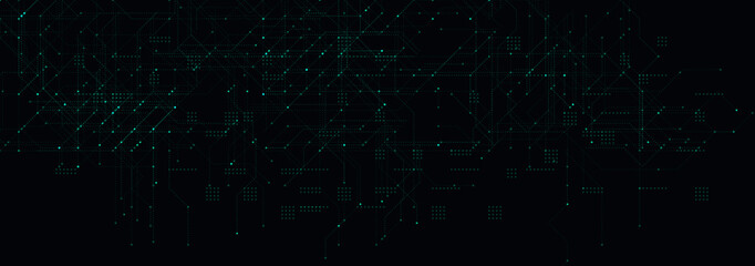 Cyber Network Data Technology Digital Security Blockchain Ai Cloud Encryption Nodes Circuit Matrix Global Internet Background Vector Illustration © artyway