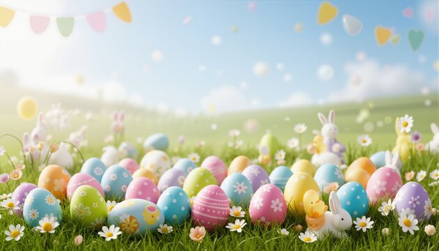 vector vertical poster template for the easter celebration
