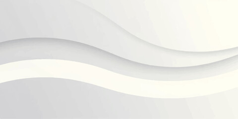 Obraz premium Abstract blue and gray futuristic wave background with flowing light curves and smooth 3D silk texture design