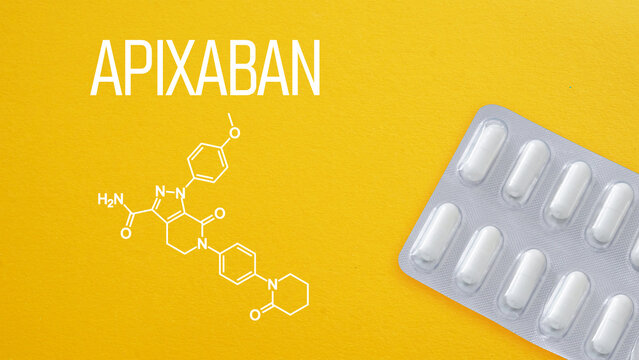 Apixaban Anticoagulant Medication, Blood Thinner for Stroke Prevention and Cardiovascular Treatment