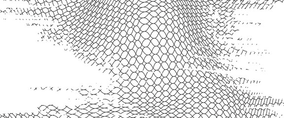 Mesh texture for fishing nets. Grunge pattern for sportswear or soccer goal, volleyball net, basketball hoop, hockey, athletics. Grunge background © Arif Lukman