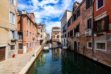 View of the canals of Venice (Italy) © McoBra89