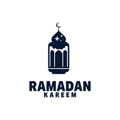  Islamic lantern logo vector illustration