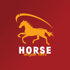 Horse Logo Design  Emblem  Creative symbol Vector