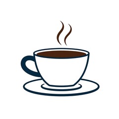 A steaming cup of coffee on a saucer (4)