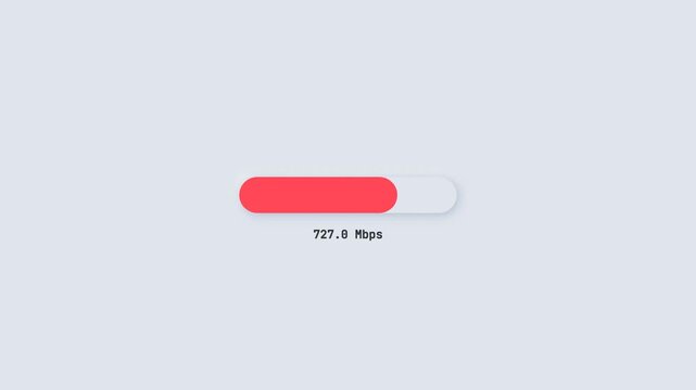 Modern Neumorphic Internet Speed Test Animation, Minimalist Network Connectivity Report UI, Creative Digital Bandwidth Metrics Video