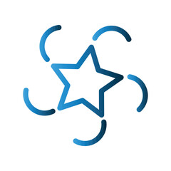 Shooting Star icon design template © Mas