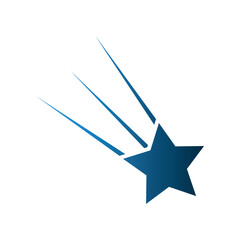 Shooting Star icon design template © Mas