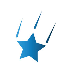 Shooting Star icon design template © Mas