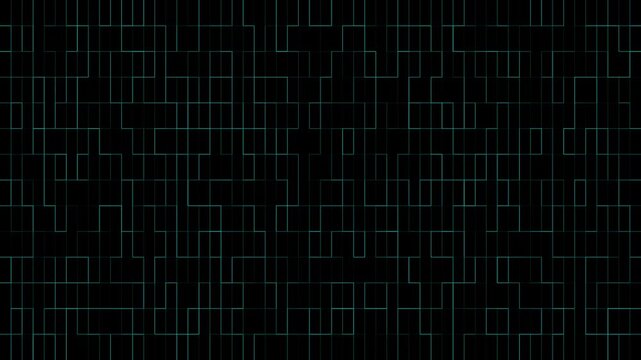 Abstract digital high tech glowing orange line grid network background video for technology data communication and internet security concept.
