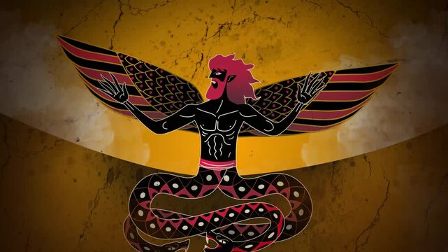 typhon summoning massive winds with his wings