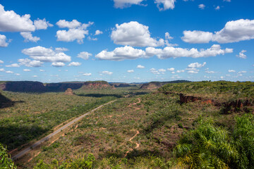 Obraz premium Landscape of Maranhao and some rock formations from Pedra Caida Tourist Complex - Maranhão, Brazil