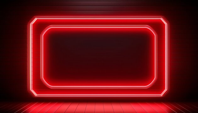 vibrant red neon frame for modern designs perfect for adding a glowing touch to your projects and creating eye catching visuals easily now