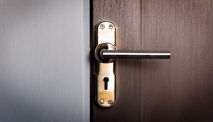 closeup door lock