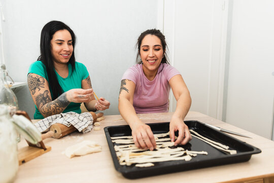Making homemade pasta
