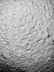 Obraz premium Monochrome close-up of fermented yeast dough surface with detailed air pockets and organic structure. High contrast black and white food texture background highlighting natural baking patterns.