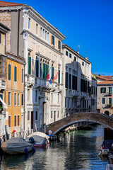 Fototapeta premium View of the canals of Venice (Italy)