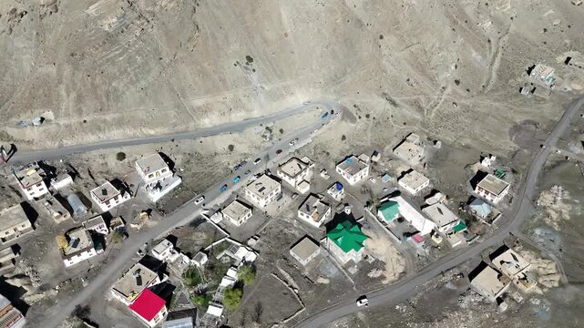 Kibber Village in Spiti Valley High Altitude Himalayan Settlement