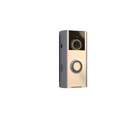Obraz premium Smart Video Doorbell with Central Button and Camera