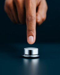 Investment Decision Under Pressure in Volatile Financial Markets. High-Stakes Trade Execution: Pressing Button at Critical Countdown Moment