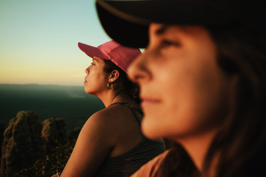 Two Women Admiring the Sunset