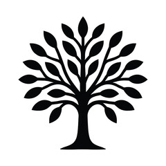 Obraz premium vector tree silhouette