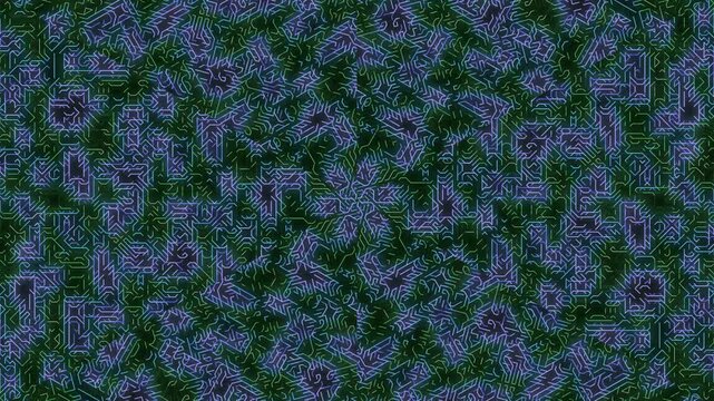 Blue Floral Pattern Background Texture.