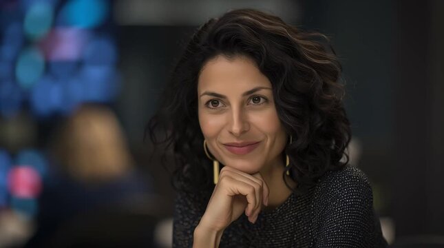 leader. A business professional in a modern office contemplating digital concepts thoughtfully. pitch deck slides, case study pages, designed for brand storytelling and e-commerce strategy.