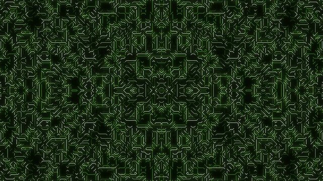 Dark Green Abstract Pattern Background Design.