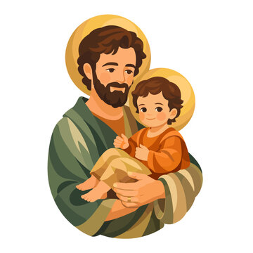 Saint Joseph and child jesus