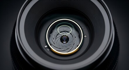 Abstract black and gold circular texture with intricate details, 3d render