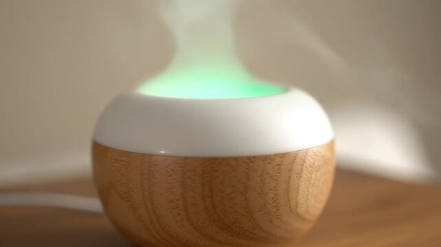 Essential oil diffuser with gentle vapor