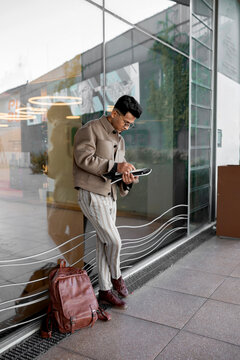 young man with Tablet