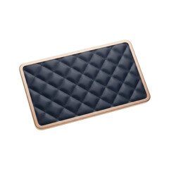 Fototapeta premium Quilted Dark Blue Pad with Rose Gold Trim