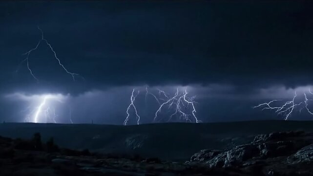 Rapid-Fire Intra-Cloud Flashes Quick, successive flashes of lightning occurring within the cloud system itself, creating a dynamic light show.