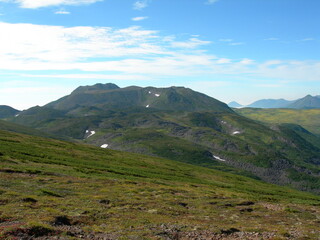 Stream and mountains