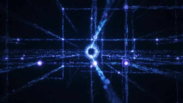 Big Data Analytics Flow Illustrating the rapid processing and movement of vast quantities of raw data for insights and analysis.