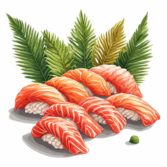 Delicious sushi design very cool