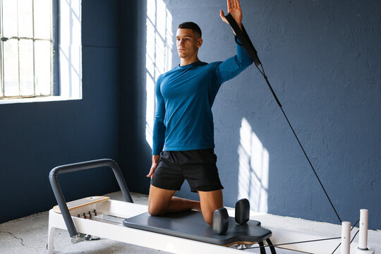 Athletic Man Stretching