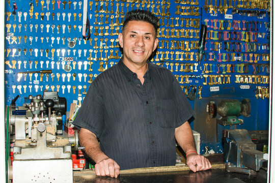 Locksmith flash portrait