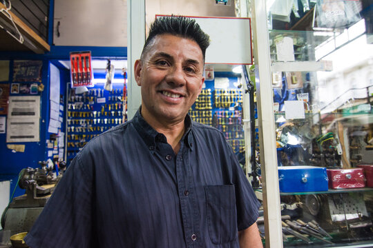 Friendly locksmith portrait