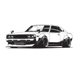 Fototapeta premium JDM car logo