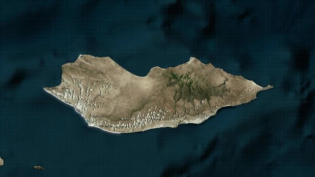 Socotra Map Animation Zoom In