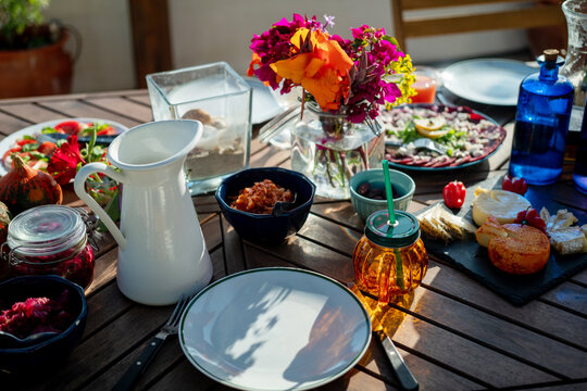 An autumn table setting 