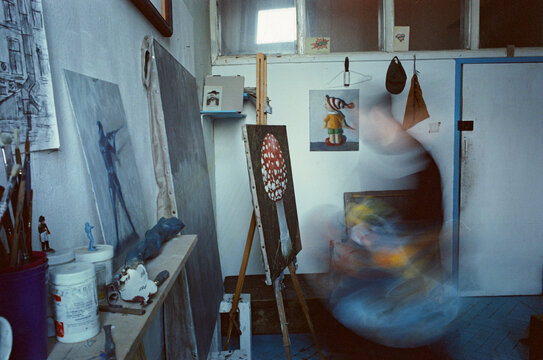 Dynamic Motion in an Artist's Studio