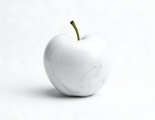 Obraz premium Monochrome Apple - A Study in Simplicity and Form.