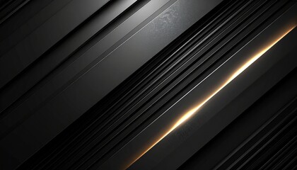 Obraz premium Stylish Black Abstract Background with Diagonal Lines Modern Luxury Design