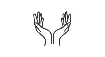 Obraz premium Open Hands Symbolizing Care, Support, Protection, and Help with Generosity
